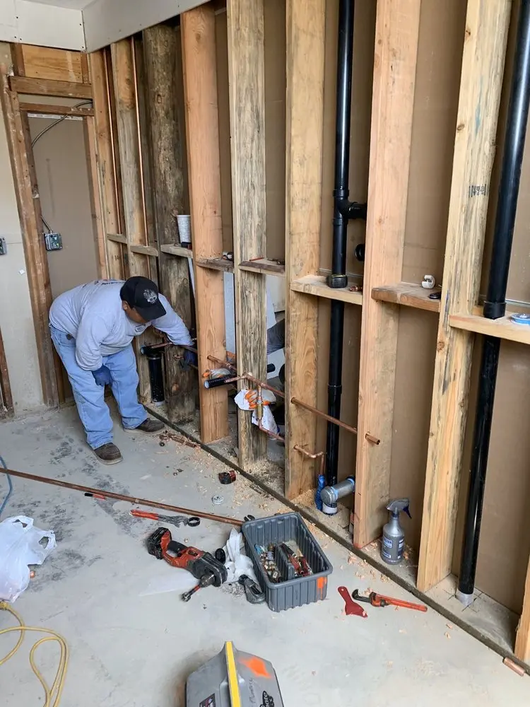 Commercial rough-in plumbing for Gas Line Repair in Kirks Mills